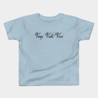 Veni Vidi Vici Minimalist Kids T-Shirt